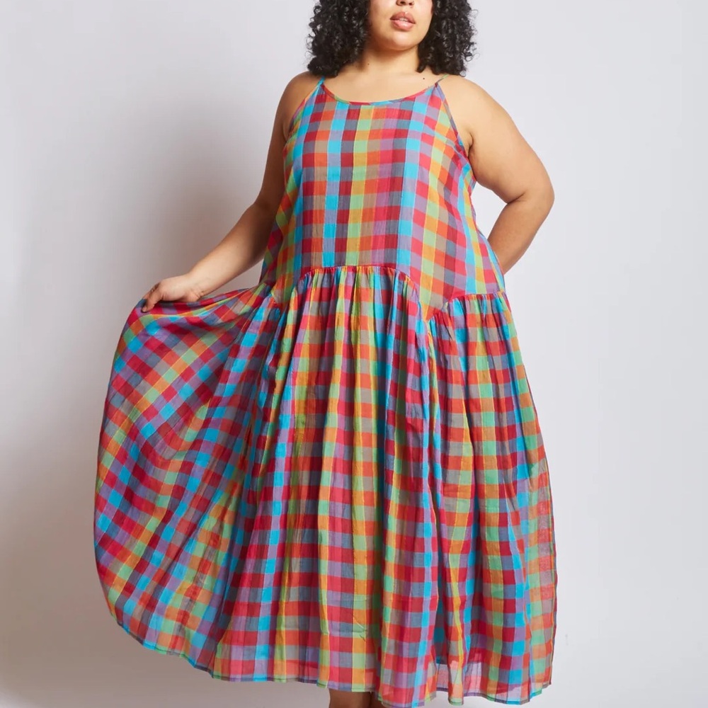 LEILA DRESS | CROSSWAY CHEX (XS) - NWT